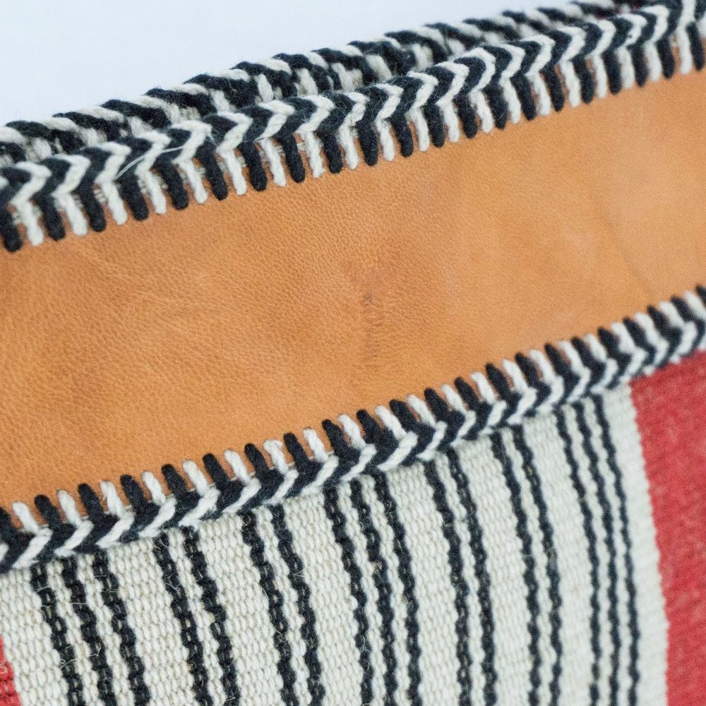 Clutch with zipper jute cotton - Picture 3 of 7